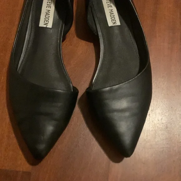 Steve Madden cute black flats SZ 6.5 - Picture 3 of 4